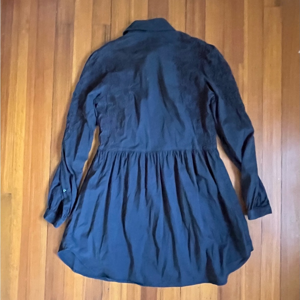 Double D Ranch Black Embroidered Mini Shirt Dress - Picture 2 of 5